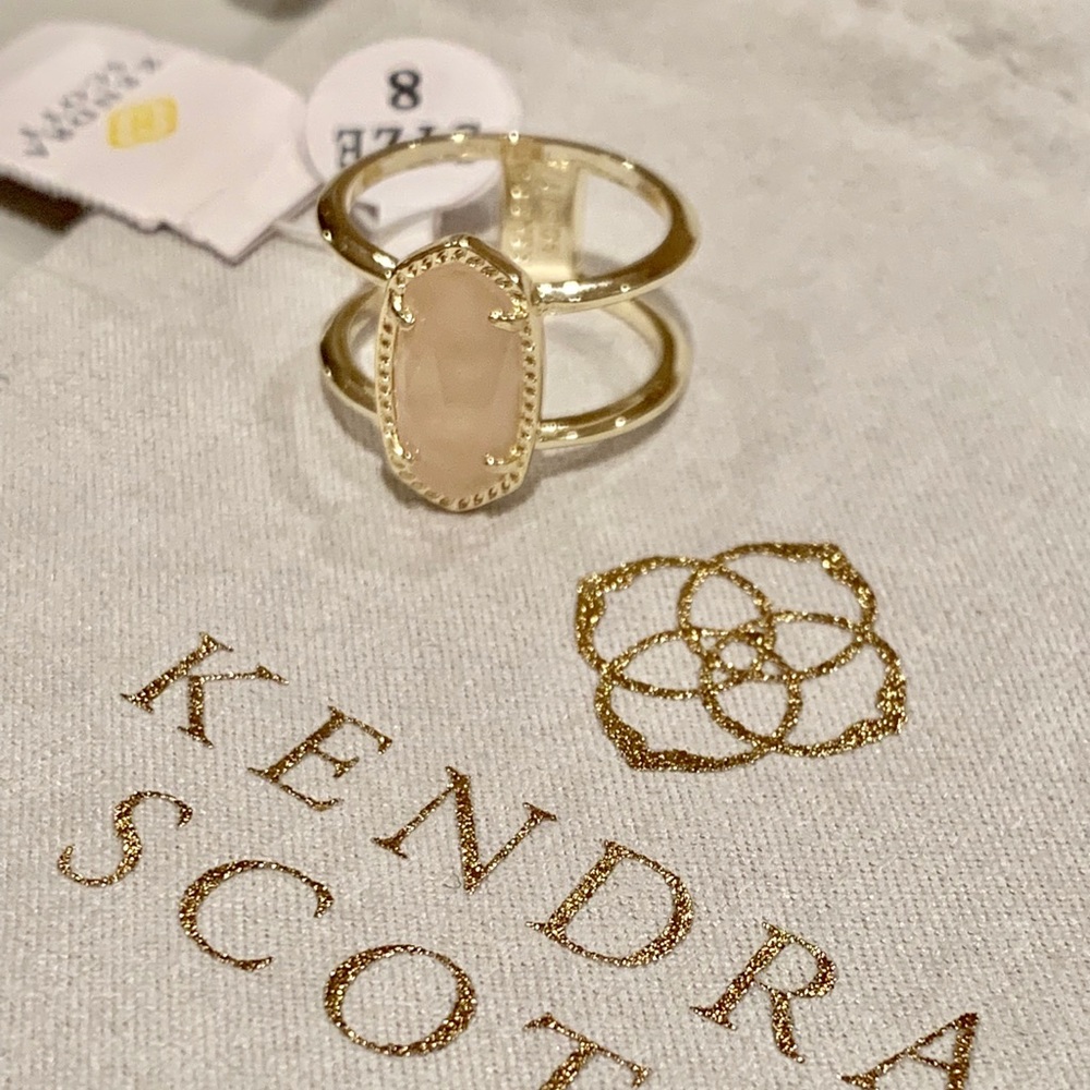 Kendra Scott Rose Quartz Elyse Ring